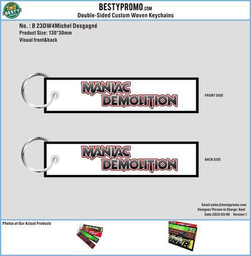 Double-Sided Custom Woven Keychains-23DW4Michel Desgagné250306-Reorder