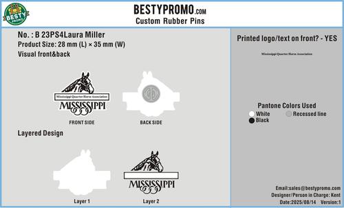 Custom PVC Rubber Badge-23PS4Laura Miller250814-RE