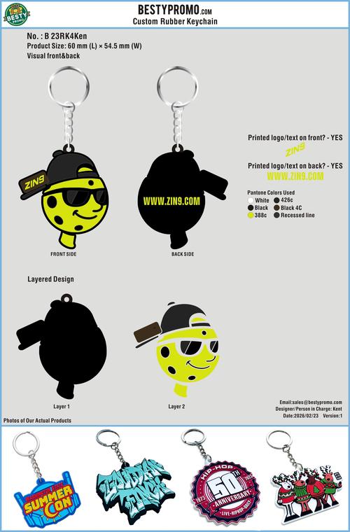 CUSTOM RUBBER KEYCHAIN-23RK4Ken260223