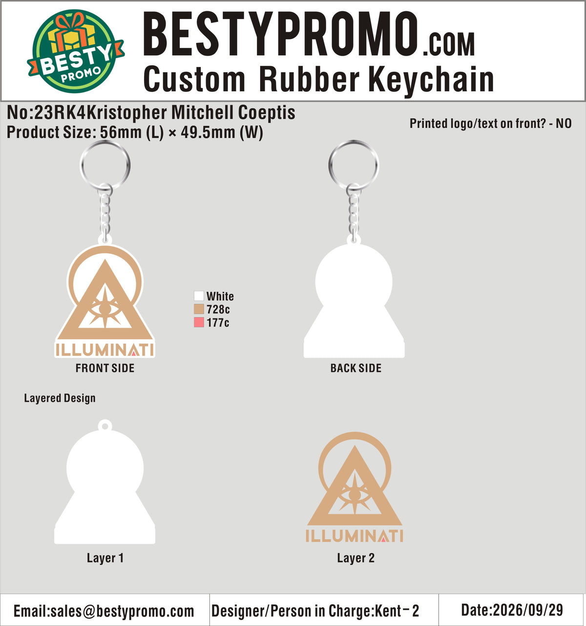 Custom 3D Die Cut Rubber Keychains-20261001-23