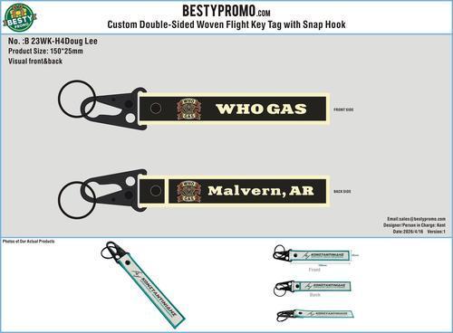 Custom Double-Sided Woven Flight Key Tag with Snap Hook-20260417-23-RE
