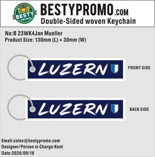 Custom Double-Sided Woven Flight Key Tag-20260923-23-RE