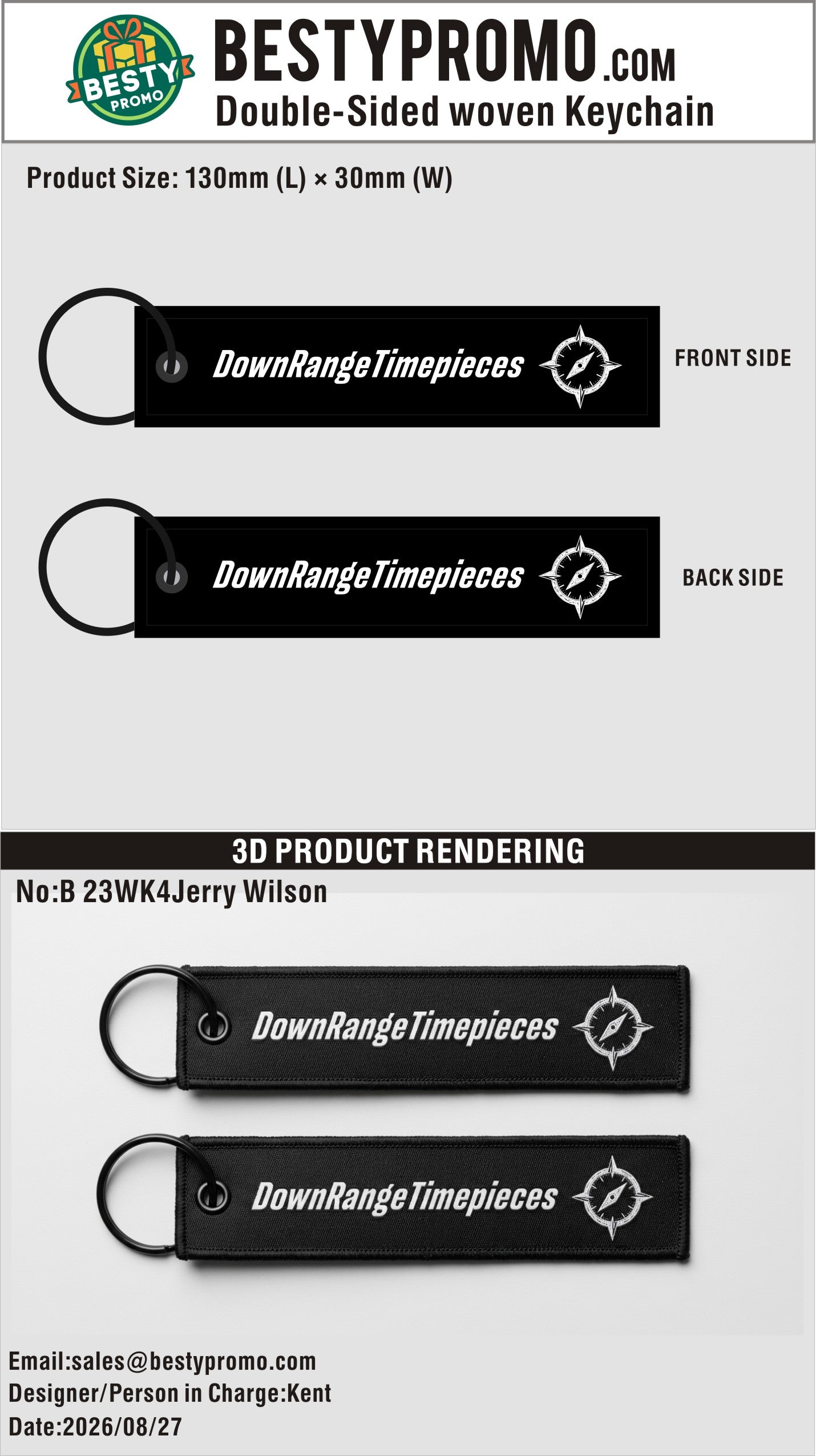 Custom Double-Sided Woven Flight Key Tag-202600907-23