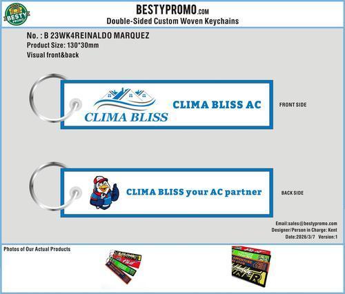 Custom Double-Sided Woven Flight Key Tag-23WK4REINALDO MARQUEZ260307