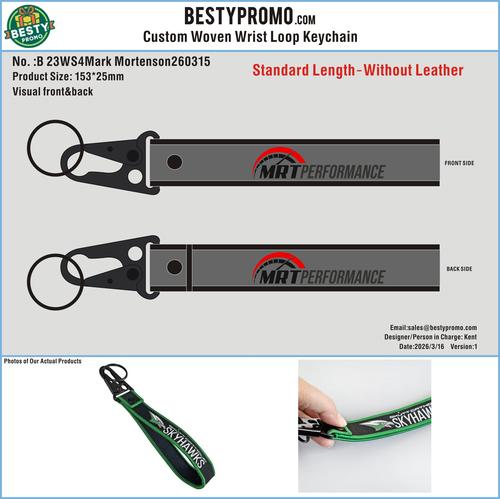 Custom Woven Wrist Loop Keychain-23WK4Mark Mortenson260315