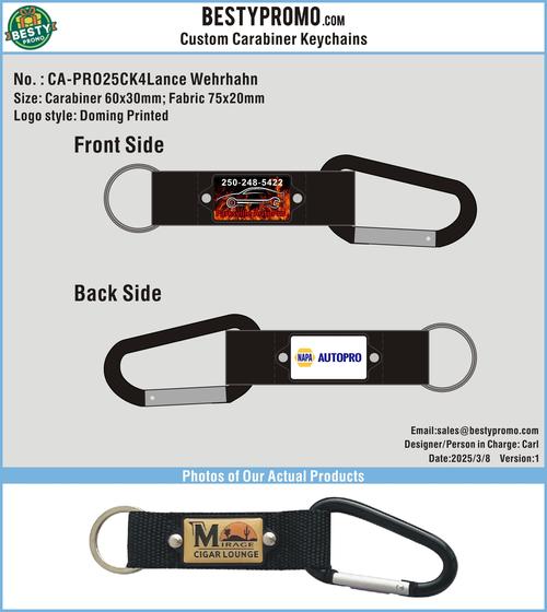 Custom Carabiner Keychains-25CK4Lance Wehrhahn