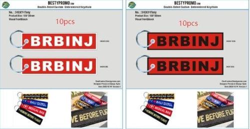Pro-Double Sided Embroidered Keychain34EKY4Tony251219