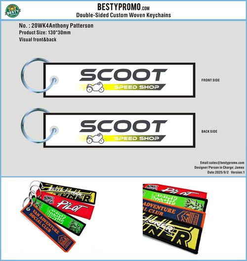 Double Sided Woven Keychains-20WK4Anthony Patterson250902