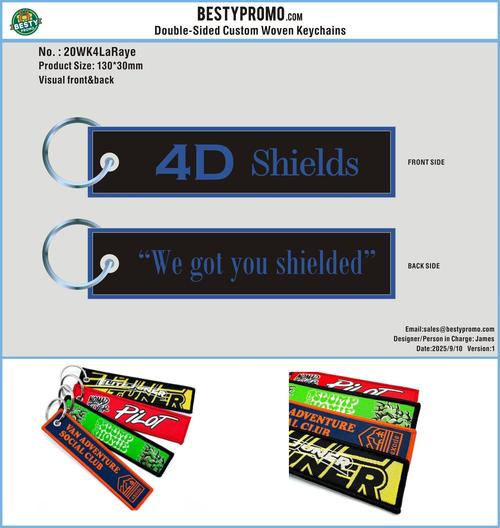 Double Sided Woven Keychains-20WK4LaRaye 250910
