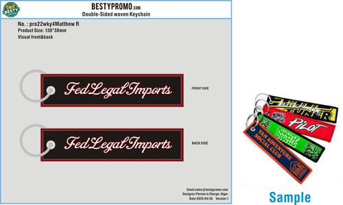 Custom Double-Sided Woven Flight Key Tag-20260430-31-RE