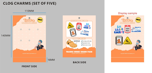 CUSTOM CHARMS 21CC4Lauren Douglass SET OF FIVE