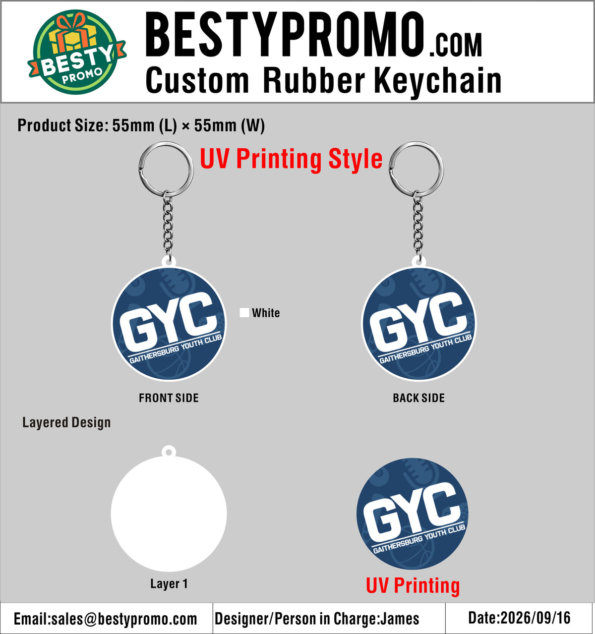 Custom 3D Die Cut Rubber Keychains – 20260924-20-2