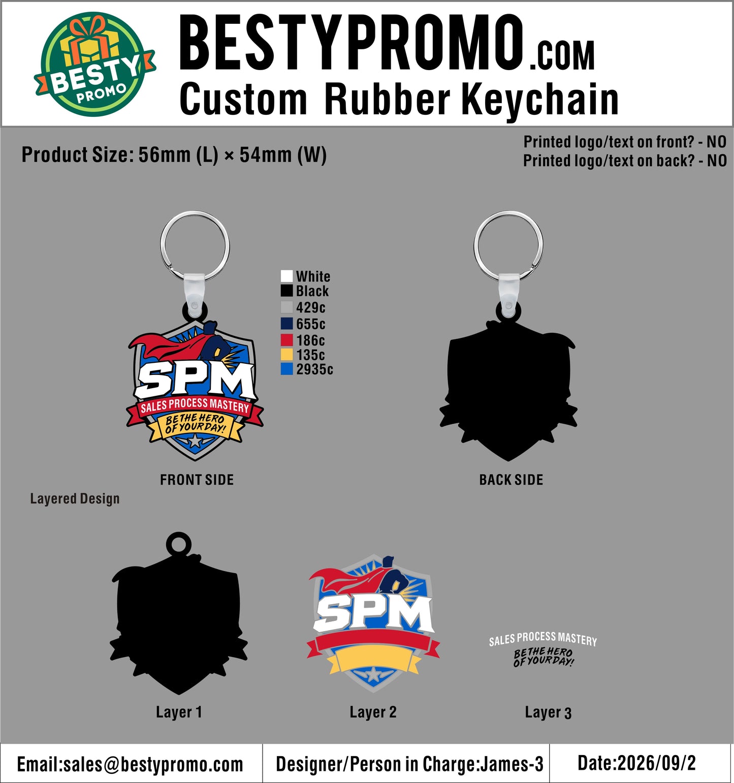 Custom 3D Die Cut Rubber Keychains – 20260908-20-2