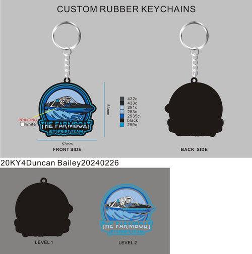CUSTOM RUBBER KEYCHAINS - 20KY4Duncan Bailey