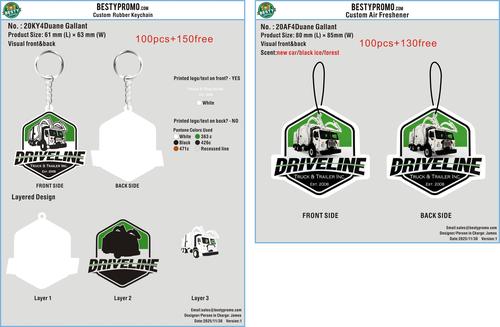 Custom keychains and aire freshener-20KY4Duane Gallant-RE