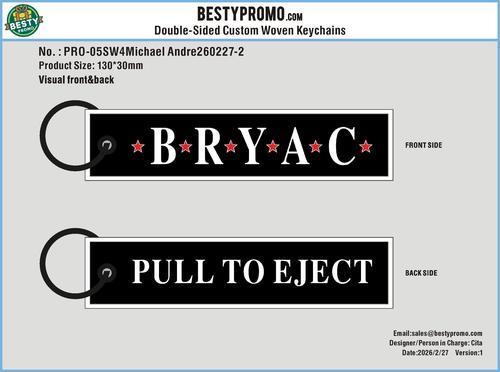 Custom Woven Flight Key Tag-05SW4Michael Andre260227