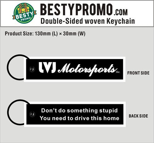 Double-Sided Woven Flight Key Tag-260626-05