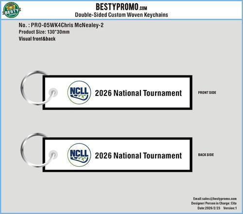 Custom Woven Flight Key Tag -05WK4Chris McNealey
