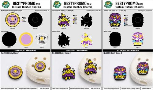 Custom Rubber Clog Charms - 20260825-20-RE