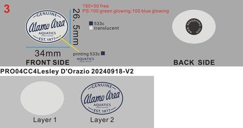 CUSTOM RUBBER CHARMS - GLOW IN THE DARK - 4CC4Lesley D'Orazio 202409