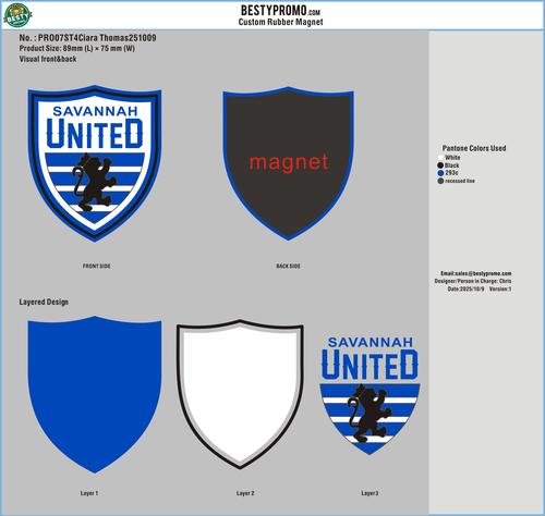 Custom rubber magnet 07RM4Ciara Thomas251009