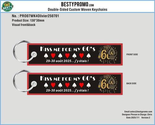 CUSTOM WOVEN KEYCHAIN PRO07WK4Olivier250701