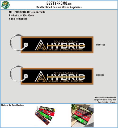 Double-Sided Custom Woven Keychains-33DK4CristianArcella250908