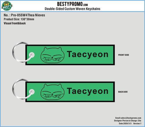 Custom Woven Flight Key Tag-05SW4Thea Nieves