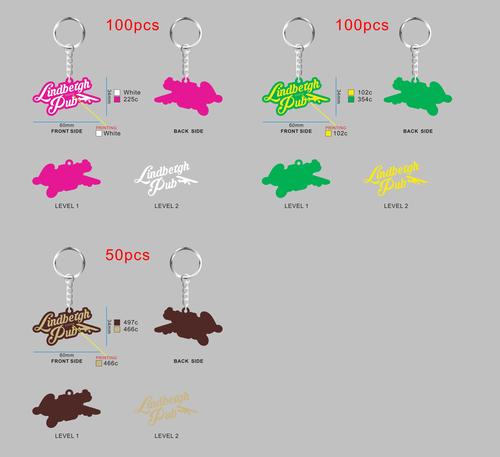 Custom 3D Die Cut Rubber Keychains – 20260514-05-RE