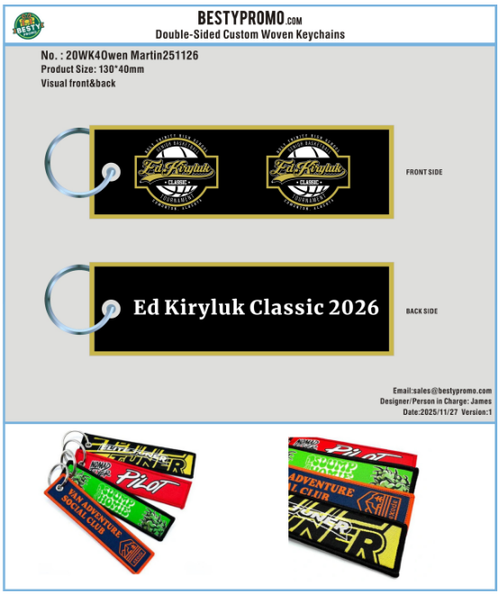 Double Sided Woven Keychains-20WK4Owen Martin-RE