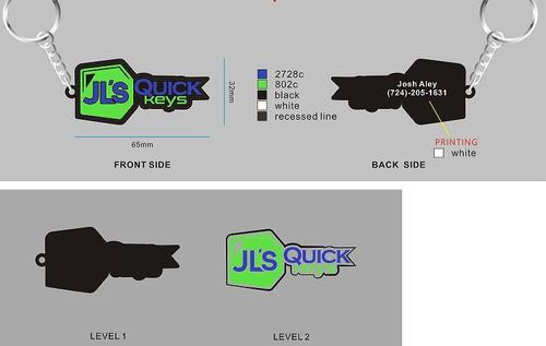 Custom 3D Die Cut Rubber Keychains – 20260603-20-RE