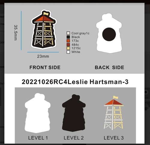 CUSTOM RUBBER CHARMS - 04CC4Leslie Hartsman