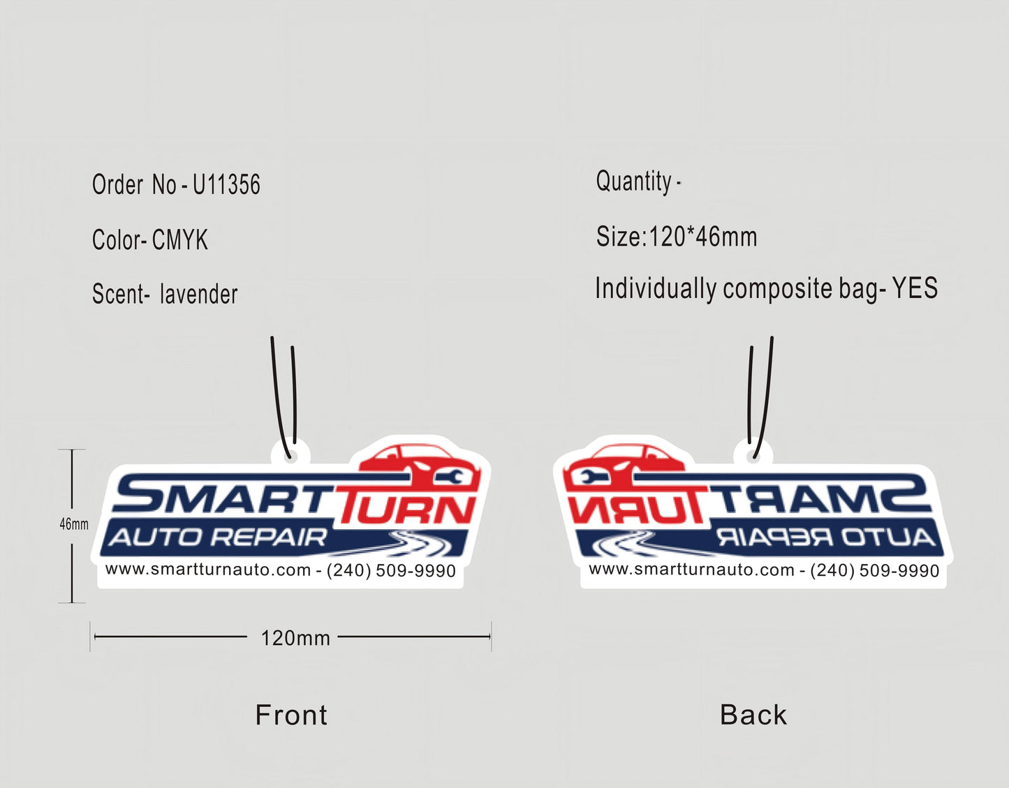 Custom Die-Cut Car Air Fresheners - 20260909 - 21 -RE