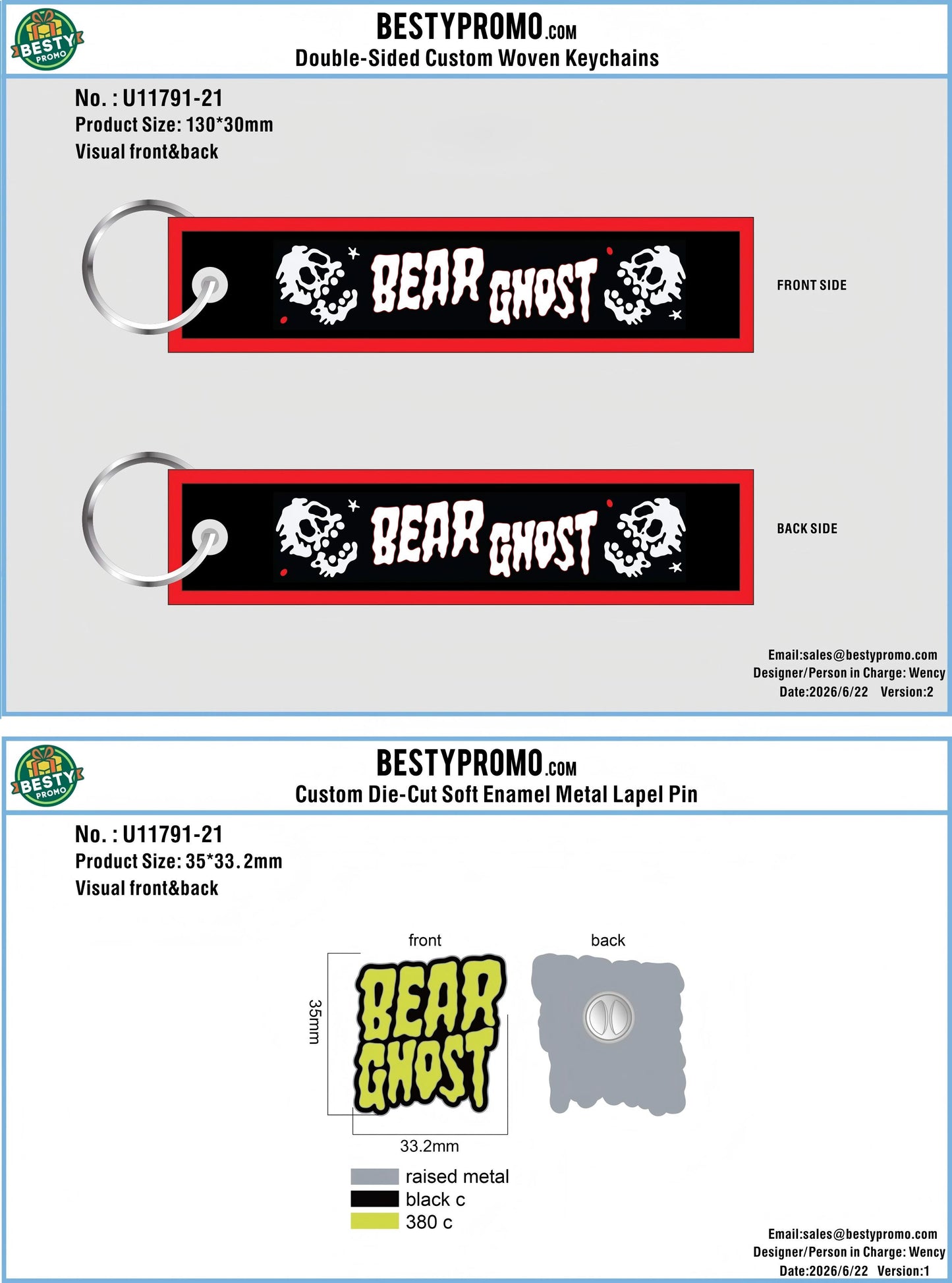 Custom Double-Sided Woven Flight Key Tag - Custom Die-Cut Soft Enamel Metal Lapel Pin - 20260808 - 21 -RE
