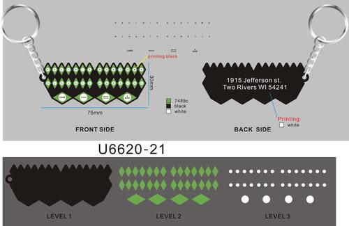 CUSTOM RUBBER KEYCHAIN 21-Reorder U6620