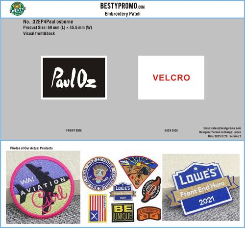 Embroidered Patch 32EP4paul osborne 20250728