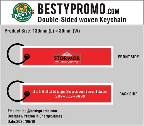 Custom Double-Sided Woven Flight Key Tag - 20260611-20