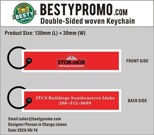 Custom Double-Sided Woven Flight Key Tag - 20260611-20