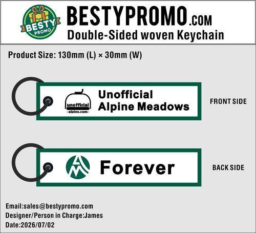Custom Double-Sided Woven Flight Key Tag – 20260707-20