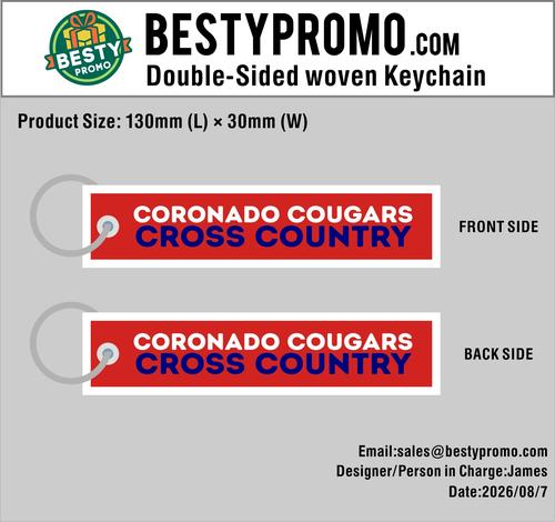 Custom Double-Sided Woven Flight Key Tag – 20260808-20-RE