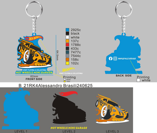 CUSTOM RUBBER KEYCHAIN 21RK4Alessandro Brasili
