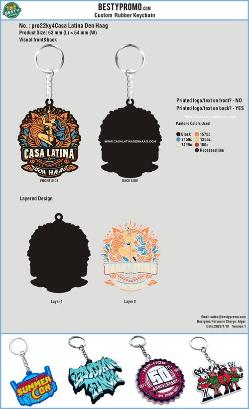 Rubber Keychain-pro22ky4Casa Latina Den Haag20260119