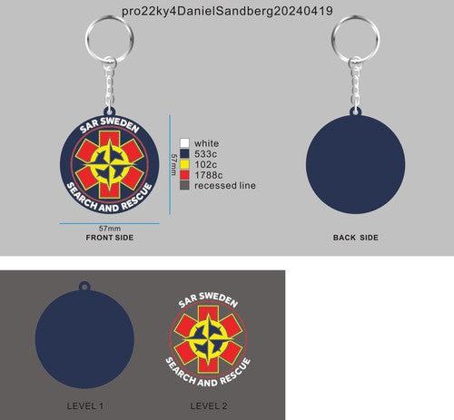 3D Rubber Keychain -pro22ky4DanielSandberg
