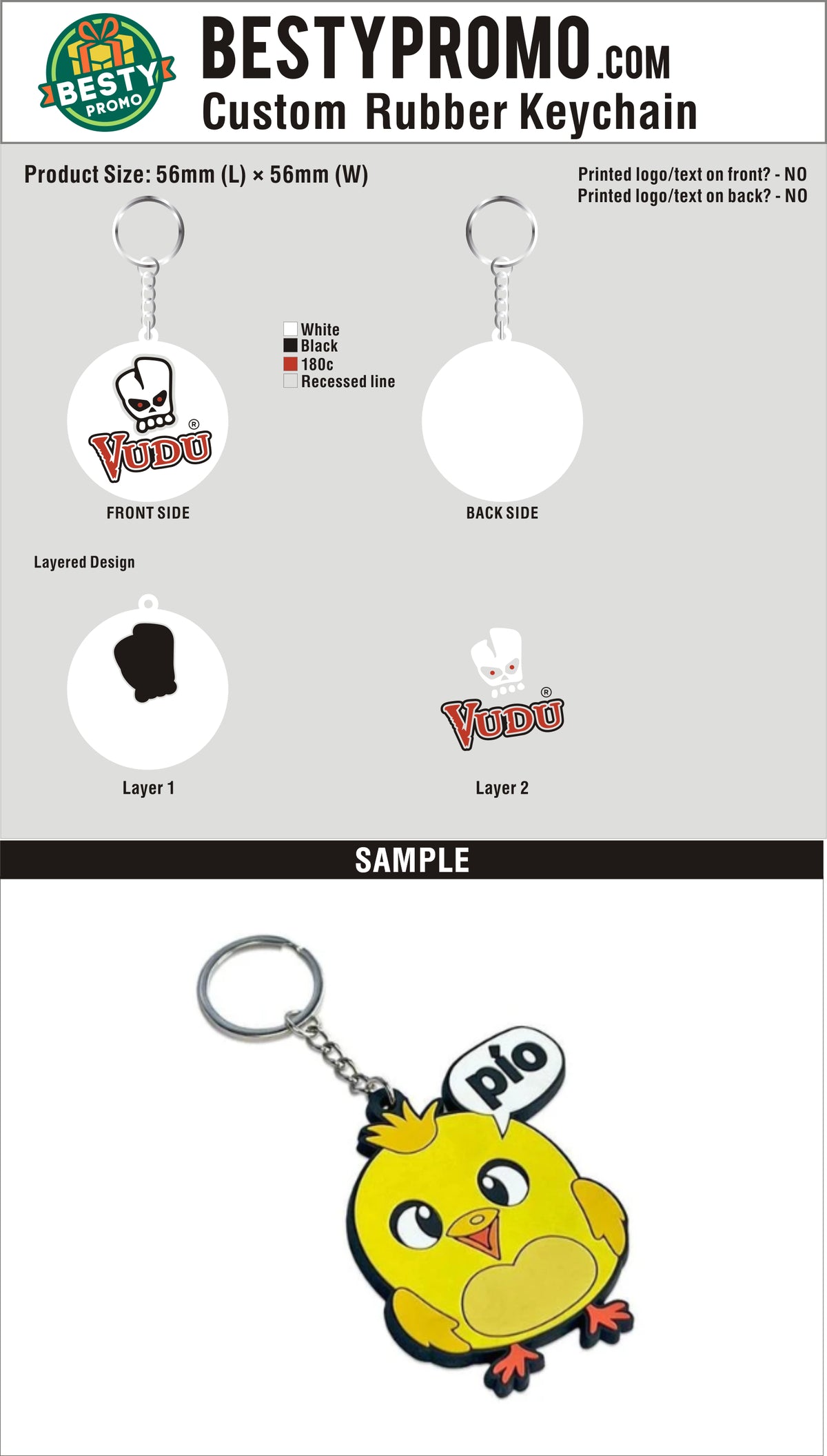 Custom 3D Die Cut Rubber Keychains-20261001-22-1