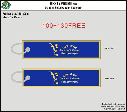 Custom Double-Sided Woven Flight Key Tag-20260605-22-7