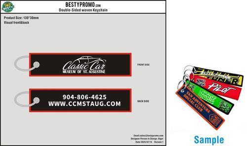 Custom Double-Sided Woven Flight Key Tag-20260715-22-11