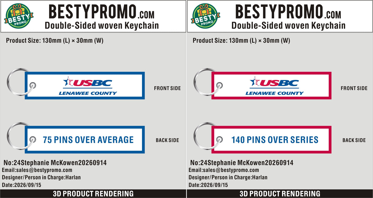 Custom Double-Sided Woven Flight Key Tag-20260914-24