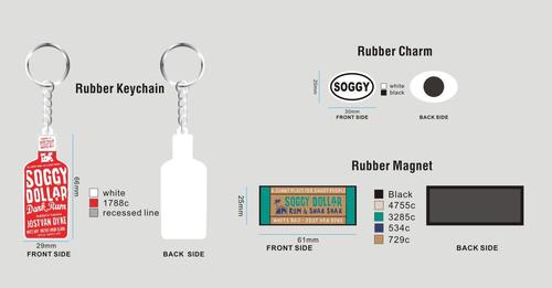 Custom Rubber Magnet + Rubber Keychain + Rubber Charm - 04REORDER4Jamie20251013 - RE