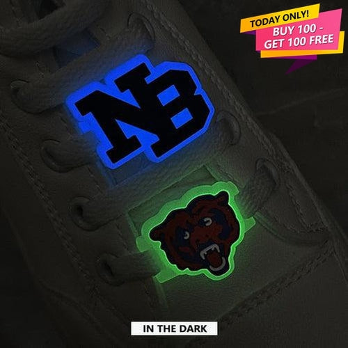 Custom GLOW-IN-THE-DARK versatile Shoe Charms