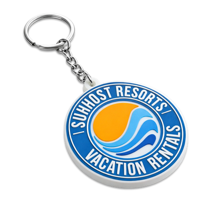 Custom 3D Die Cut Rubber Keychains – Free Design Proof & Quote